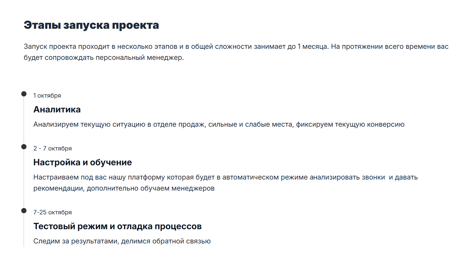 Список товаров и услуг